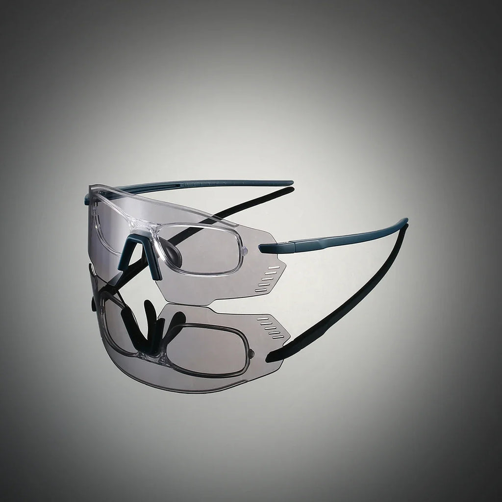 KAMMPT Protective Sports Goggle Men Fashion Oversized Mirror Outdoor Protective Sunglasses Women Trendy Anti-UV Cycling Shades