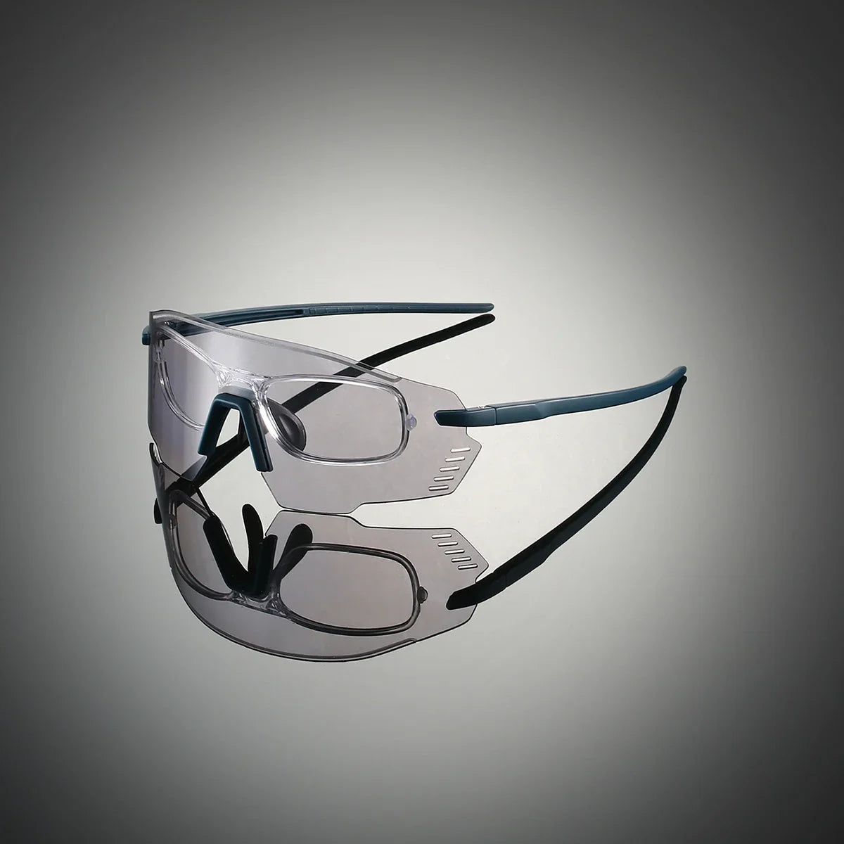 KAMMPT Protective Sports Goggle Men Fashion Oversized Mirror Outdoor Protective Sunglasses Women Trendy Anti-UV Cycling Shades