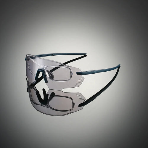 KAMMPT Protective Sports Goggle Men Fashion Oversized Mirror Outdoor Protective Sunglasses Women Trendy Anti-UV Cycling Shades
