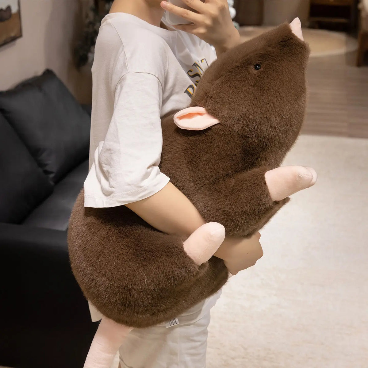 30/50/70/100cm Big Size New Soft Plush Simulation Mouse Doll Stuffed Rat Toy Party Pop Birthday Gift Zoo Souvenir